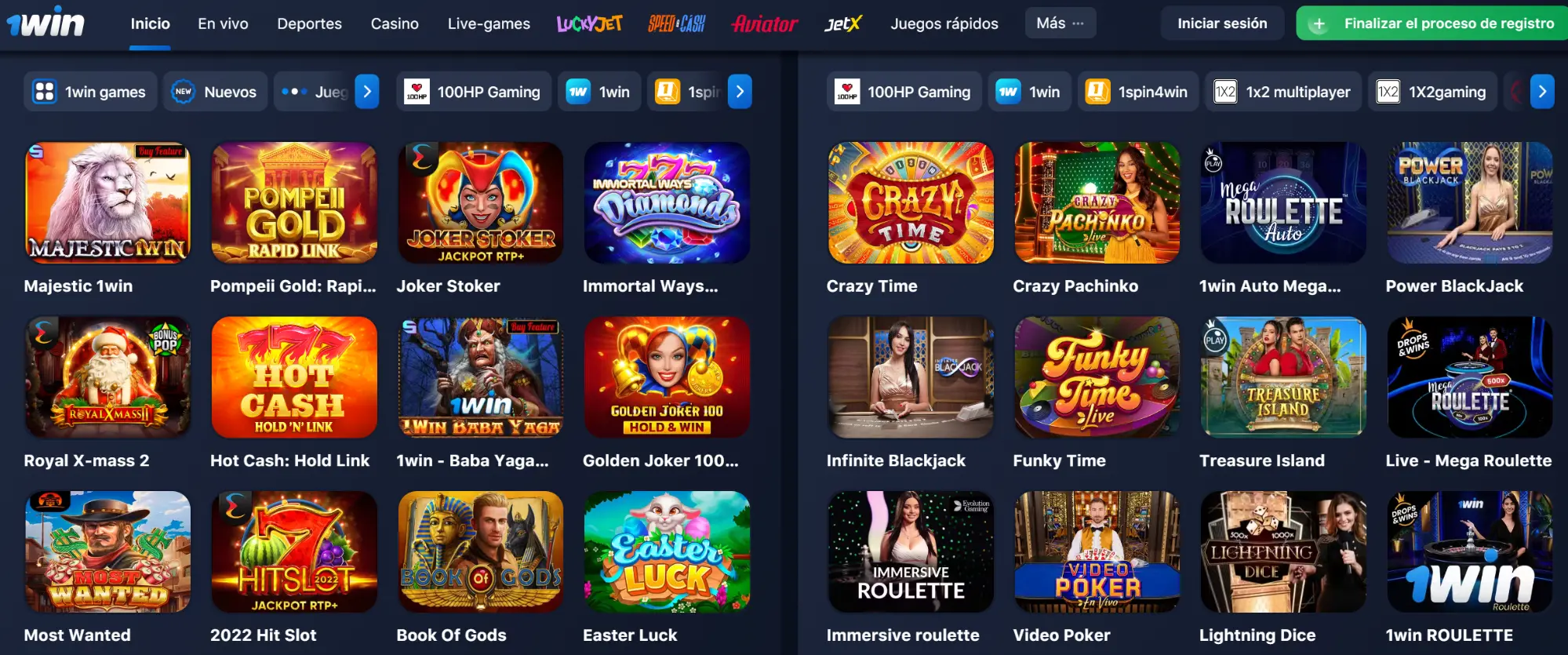 Tragamonedas en el casino 1Win Casino en Argentina Tragamonedas 1Win Casino